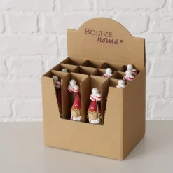 Wichtel Jingle mit Ballon, Weihnachtswichel Junge mit roter Mütze und grüner Hose, Boltze Home Collections